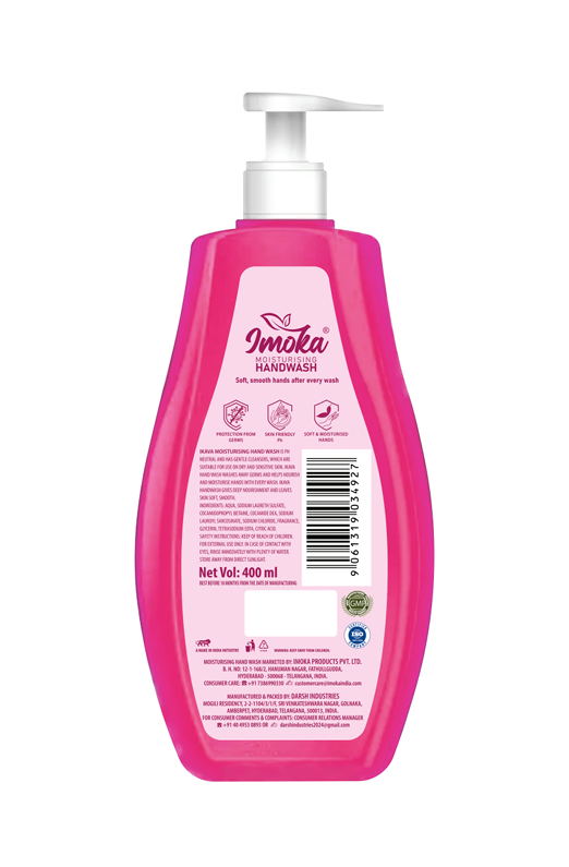 Imoka Handwash Strawberry 400ML - Image 2