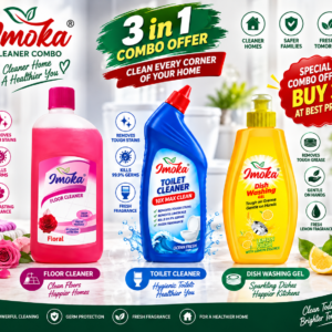 Imoka 3 Combo Floor Cleaner+Toilet Cleaner+DishWash 1L
